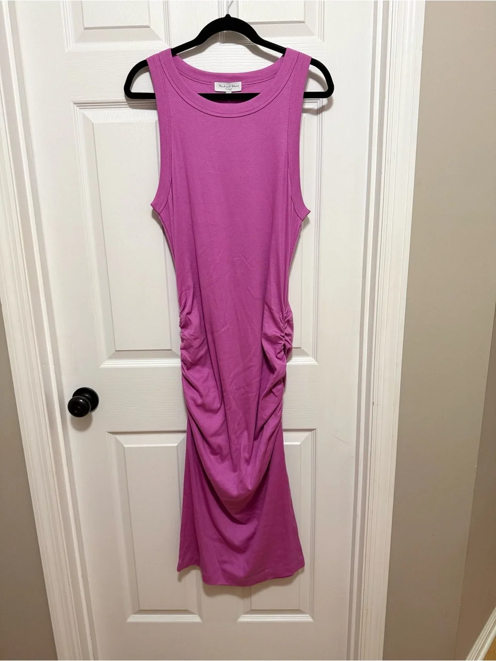 Michael Stars Sleeveless Maxi Dress in Magenta - Picture 2 of 4